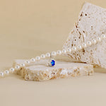 Carica l'immagine nella Galleria, Collana Di Perle Con Ovale Zirconato