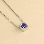 Carica l'immagine nella Galleria, Collana Con Quadrato Zirconato