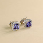 Carica l'immagine nella Galleria, Orecchini Con Quadrato Zirconato