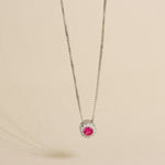 Carica l'immagine nella Galleria, Collana Con Cerchio Zirconato