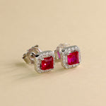 Carica l'immagine nella Galleria, Orecchini Con Quadrato Zirconato