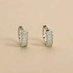 Carica l'immagine nella Galleria, Orecchini Cerchio Veretta Zirconato