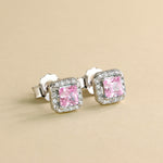 Carica l'immagine nella Galleria, Orecchini Con Quadrato Zirconato