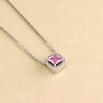 Carica l'immagine nella Galleria, Collana Con Quadrato Zirconato