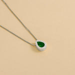 Carica l'immagine nella Galleria, Collana Con Goccia Zirconata