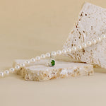 Carica l'immagine nella Galleria, Collana Di Perle Con Ovale Zirconato