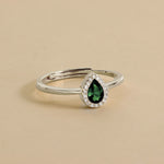 Carica l'immagine nella Galleria, Anello Con Goccia Zirconata