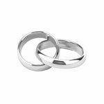 Carica l'immagine nella Galleria, Fedi Nuziali D'Argento con incisione gratuita