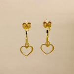 Carica l'immagine nella Galleria, Orecchino Geometria Con Pendente