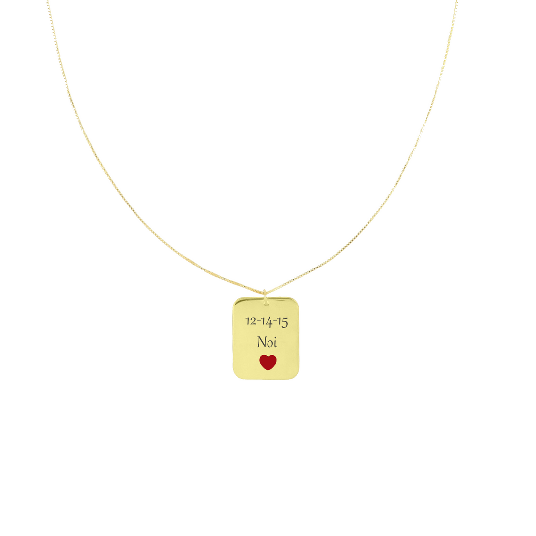 Collana Targa Personalizzata