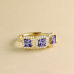 Carica l'immagine nella Galleria, Anello Trilogy Quadrato