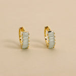 Carica l'immagine nella Galleria, Orecchini Cerchio Veretta Zirconato