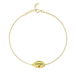 Carica l'immagine nella Galleria, Bracciale Ovale Con Incisione