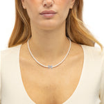 Carica l'immagine nella Galleria, Collana di Perle con Pendente Zirconato