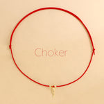 Carica l'immagine nella Galleria, Choker Cordino Corno