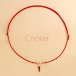 Carica l'immagine nella Galleria, Choker Cordino Corno