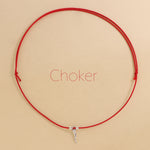 Carica l'immagine nella Galleria, Choker Cordino Corno