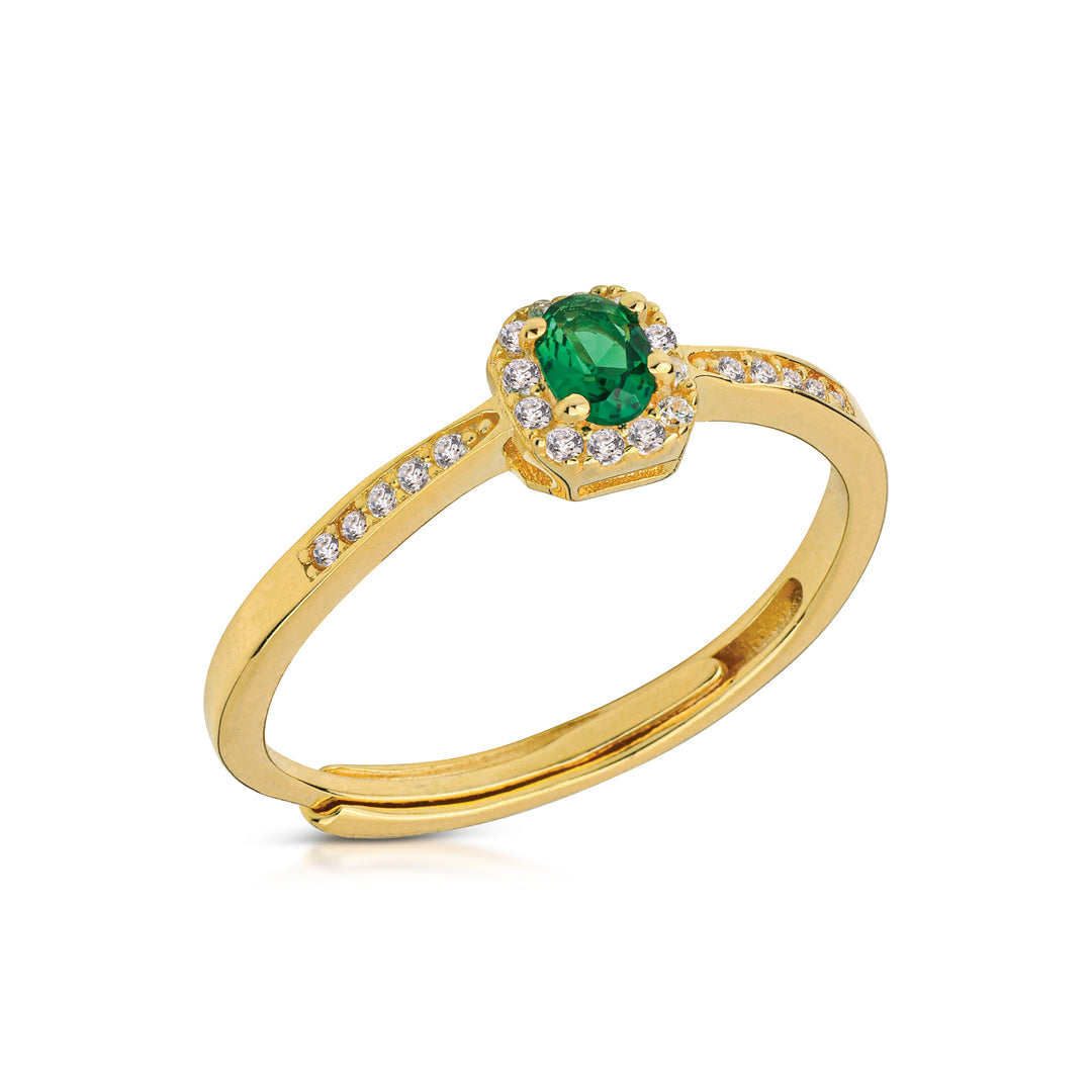 Anello Con Ovale Zirconato