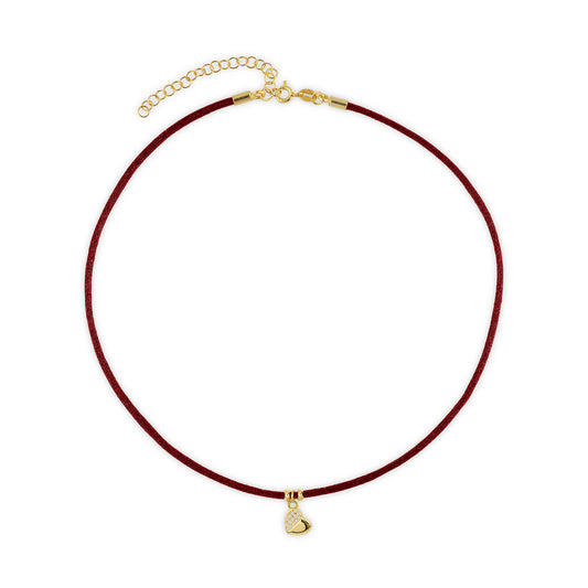 Choker Raso con Cuore o Stella Zirconata