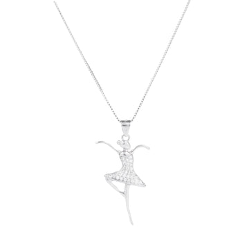 Collana Ballerina zirconi