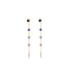 Orecchini 2 in 1 con Filo e Punto Luce