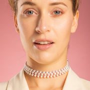 Collana con Perle e Cristalli Colorati