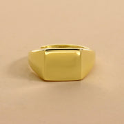Anello Chevalier Da Mignolo Quadrato Liscio