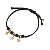 Bracciale Cordino con Tris di Stelle zirconate