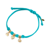 Bracciale Cordino con Tris Cuori Zirconati