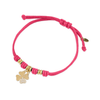 Bracciale Cordino con Quadrifoglio Porta Fortuna Zirconato