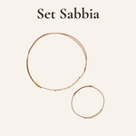 Carica l&#39;immagine nella Galleria, Set Bracciale e Choker con Pepite
