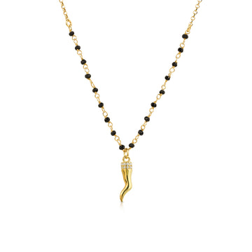 Collana Rosario con Pendente Portafortuna