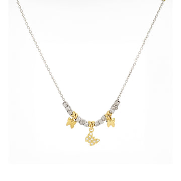 Collana Pepite Con Pendenti Strass