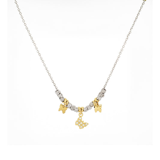Collana Pepite Con Pendenti Strass
