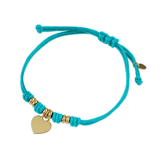 Bracciale Cordino con Cuore Tiffany