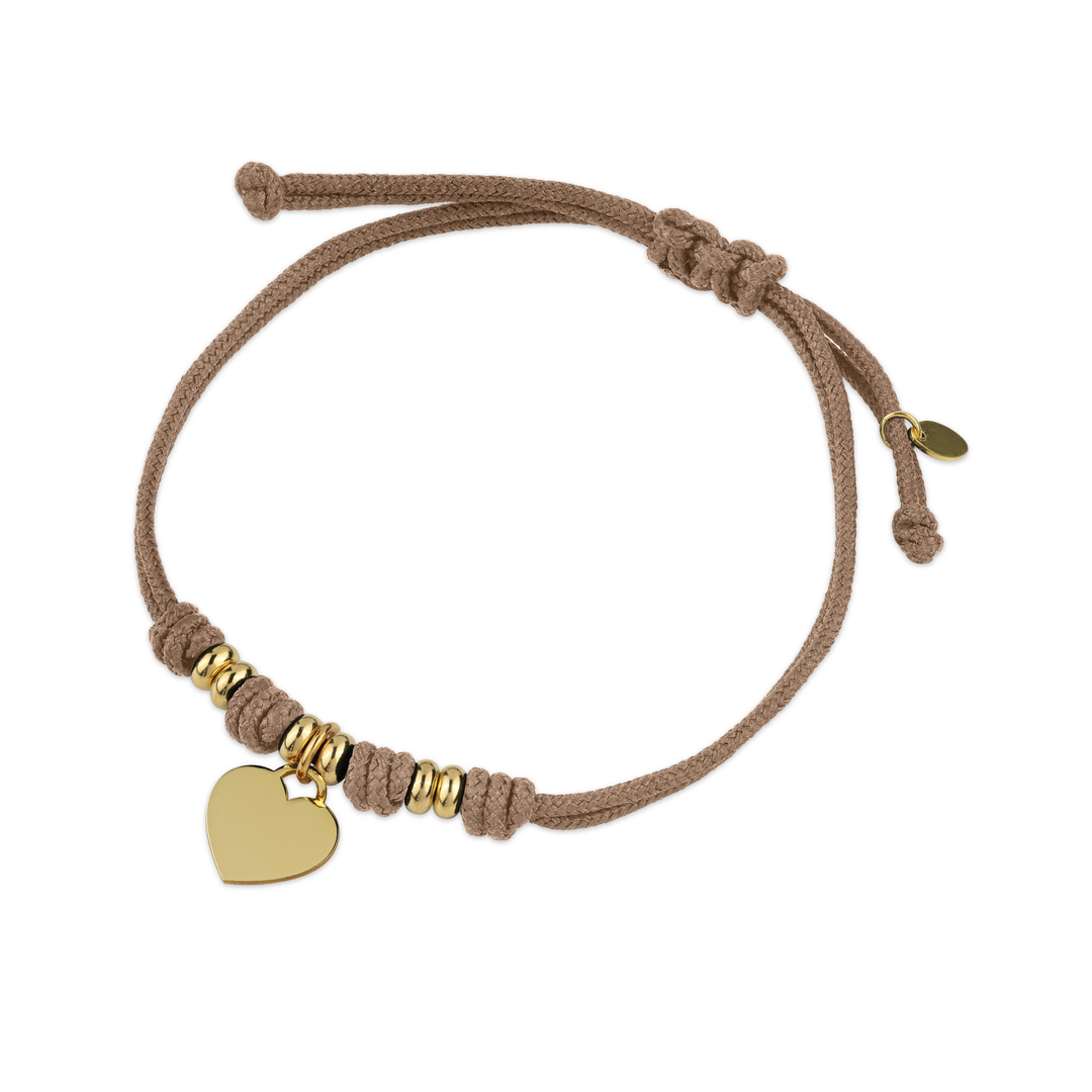 Bracciale Cordino con Cuore Tiffany