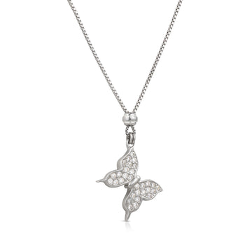 Collana con farfalla in zirconi