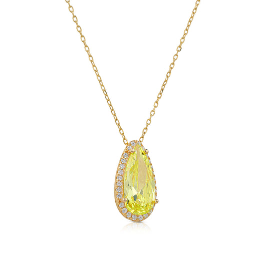 Collana pendente a goccia Aura