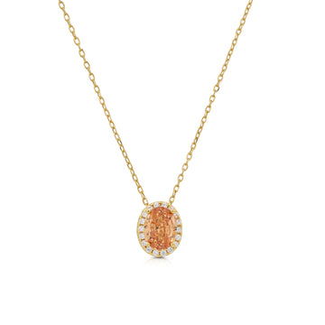 Collana pendente ovale  Aura