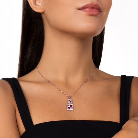 Collana Pendente Square
