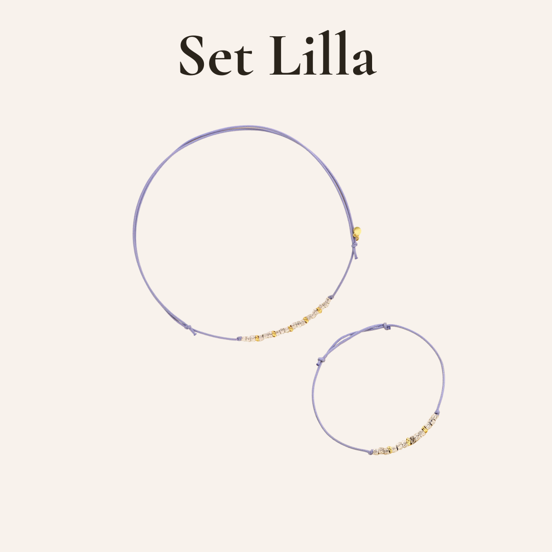 Set Bracciale e Choker con Pepite