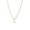 Collana doppia con stella e punto luce