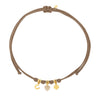 Choker Cordino con Tris Porta Fortuna