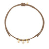 Choker Cordino con Tris di Stelle Zirconate