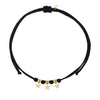 Choker Cordino con Tris di Stelle Zirconate