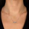 Collana con infinito e cuore zircone