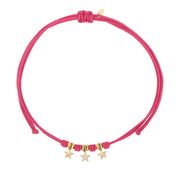 Choker Cordino con Tris di Stelle Zirconate