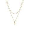 Collana Doppia iniziale strass