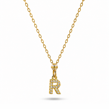 Collana Con Iniziale Strass