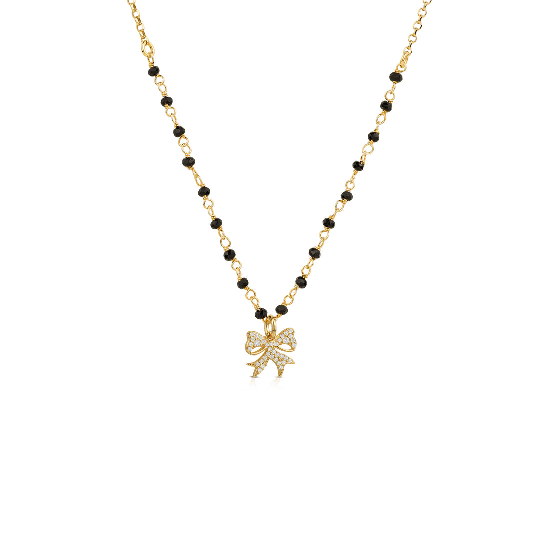 Collana Rosario con Pendente Zirconato